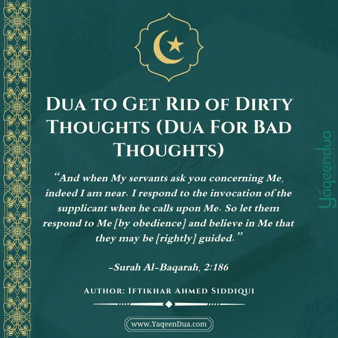 Dua to Get Rid of Dirty Thoughts